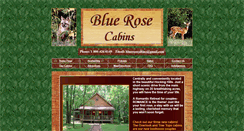 Desktop Screenshot of bluerosecabins.com