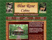 Tablet Screenshot of bluerosecabins.com